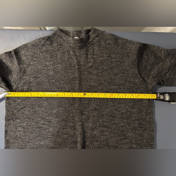 Women's Gray Pullover 100% Cotton Sweater Size Large Purejill SKU 24 - Picture 4 of 9